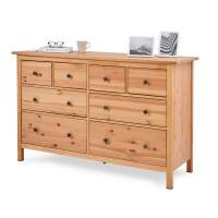 Комод КЫМОР 8 ящиков Светло-коричневый