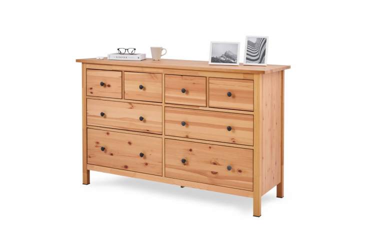 Комод КЫМОР 8 ящиков Светло-коричневый