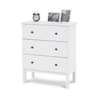 Комод ТИРАНА 3 ящика Белый