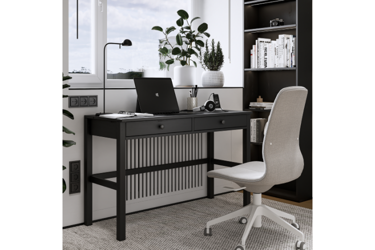 Письменный стол КЫМОР 121x47 Черный-3