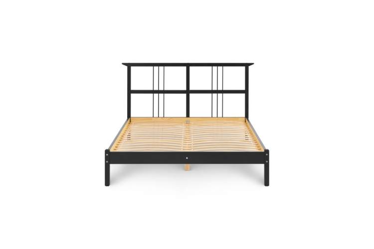 Кровать ВОЙВЫВ 140x200 Черный-6