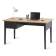 Письменный стол ВУХТЫМ 140x70 Черный/Светло-коричневый