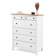 Комод КЫМОР 6 ящиков Белый/Светло-коричневый
