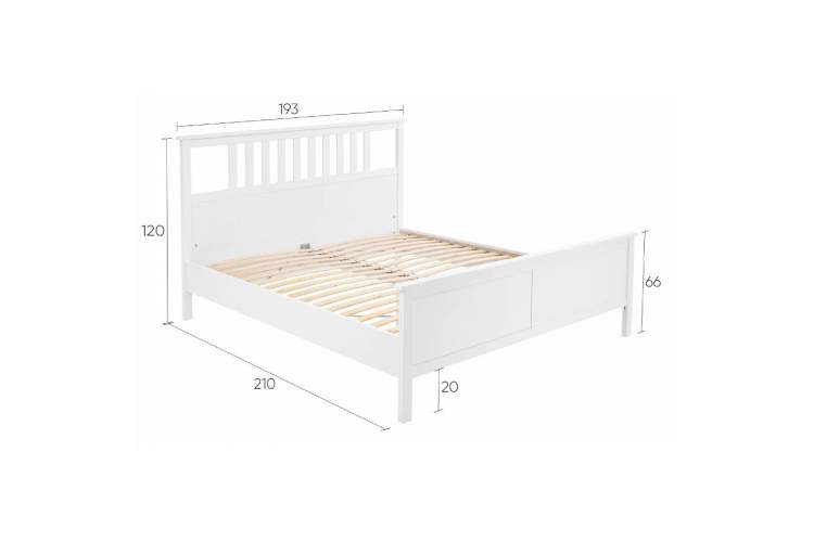 Кровать КЫМОР 180x200 Белый-12