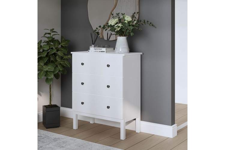 Комод ТИРАНА 3 ящика Белый-2