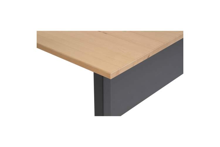 Письменный стол ВУХТЫМ 140x70 Черный/Светло-коричневый-11