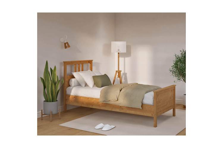 Кровать КЫМОР 90x200 Светло-коричневый-3