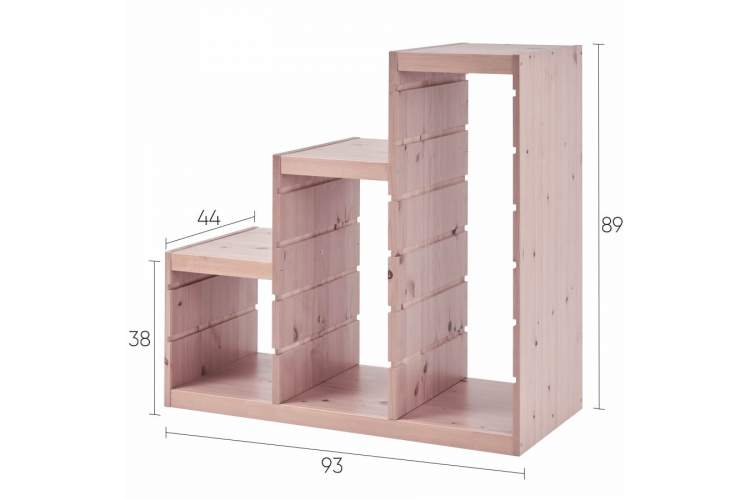 Каркас стеллажа СЫНОД 94х91х44 Светло-белый-7