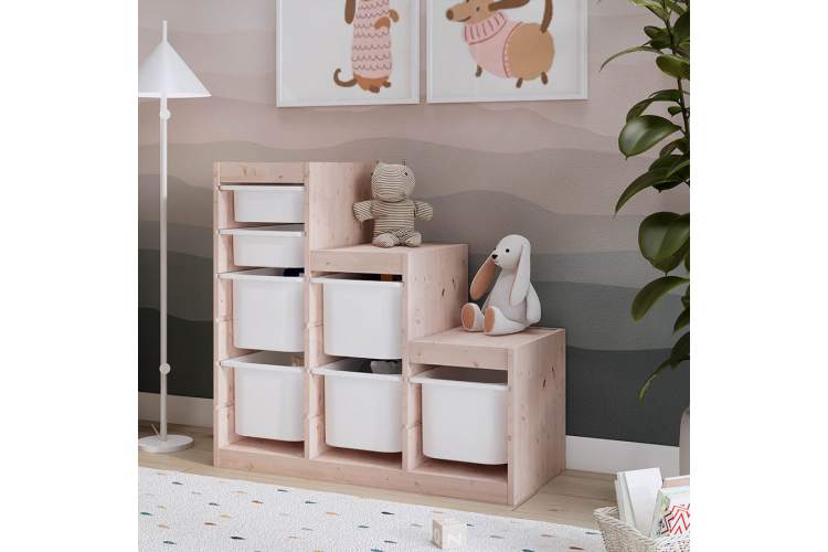 Каркас стеллажа СЫНОД 94х91х44 Светло-белый-2