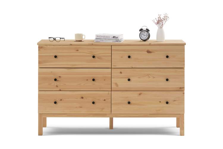 Комод ТИРАНА 6 ящиков Светло-коричневый-1