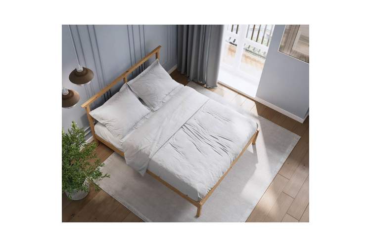 Кровать ВОЙВЫВ 160x200 Светло-коричневый-4