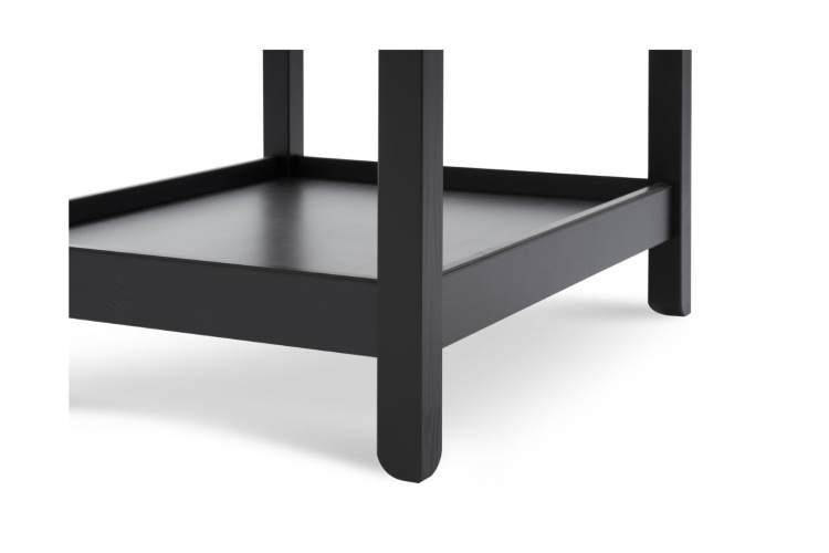 Журнальный стол КОДЗУВ 75x60 Черный/Светло-коричневый-8