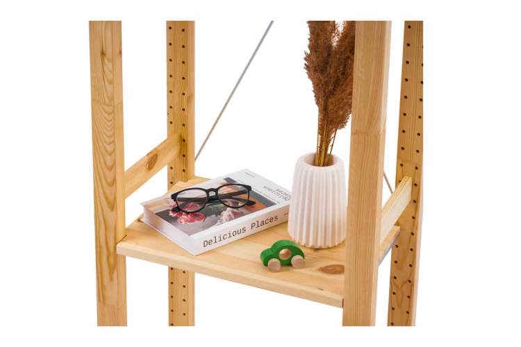 Этажерка УДОРА 5 полок 49х210х30 Светло-коричневый-5