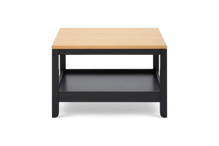 Журнальный стол КОДЗУВ 75x60 Черный/Светло-коричневый-5