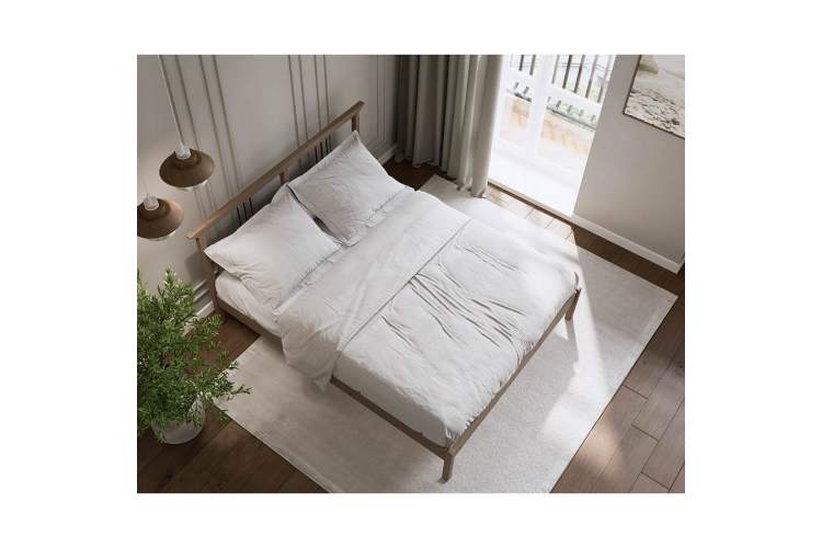 Кровать ВОЙВЫВ 160x200 Серо-коричневый-4