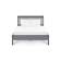 Кровать ИЛЕКСА 140х200 Серый