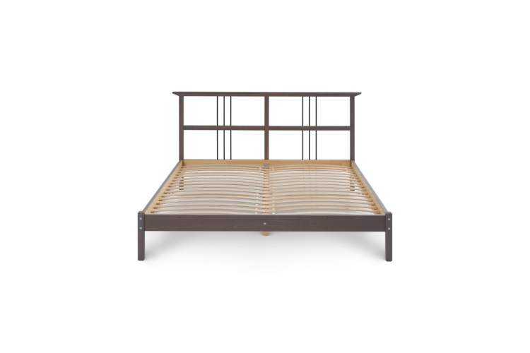 Кровать ВОЙВЫВ 160x200 Серо-коричневый-7