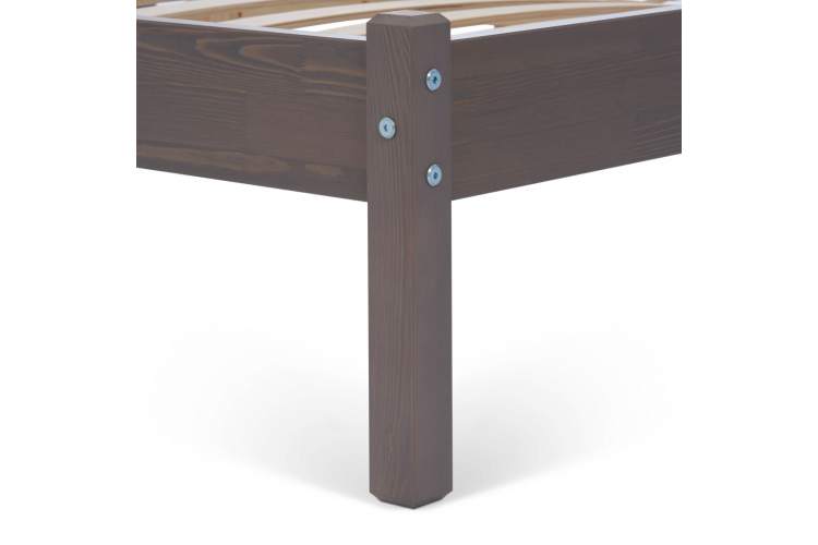 Кровать ВОЙВЫВ 160x200 Серо-коричневый-12