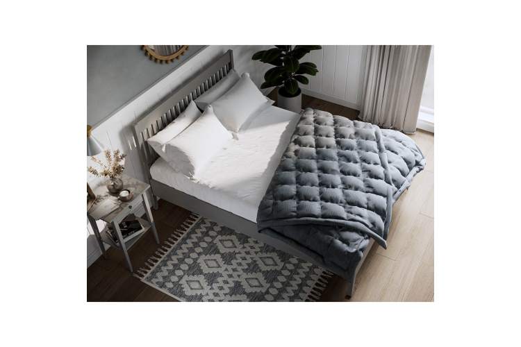 Кровать ИЛЕКСА 140х200 Серый-4