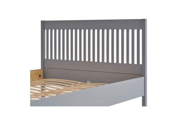 Кровать ИЛЕКСА 140х200 Серый-8