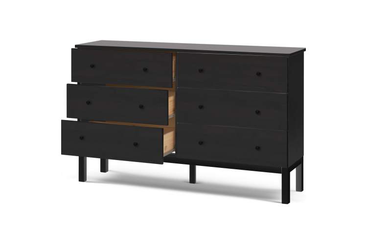 Комод ТИРАНА 6 ящиков Черный-7