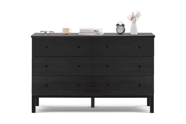 Комод ТИРАНА 6 ящиков Черный-1