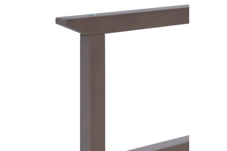 Кровать ВОЙВЫВ 160x200 Серо-коричневый-11