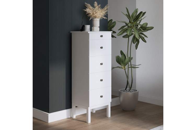 Комод ТИРАНА 5 ящиков 48 Белый-3