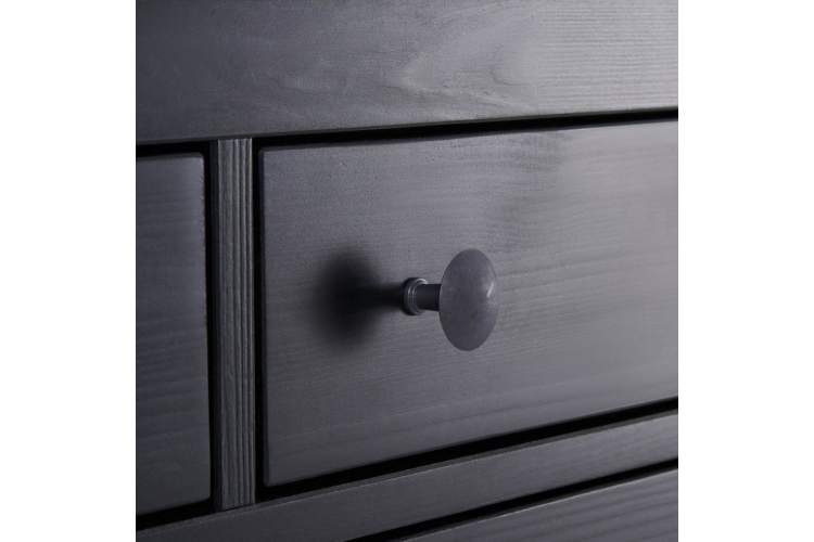 Комод КЫМОР 6 ящиков Черный/Светло-коричневый-8