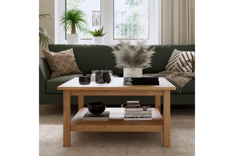 Журнальный стол КЫМОР 90х90 Светло-коричневый-2