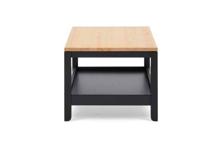 Журнальный стол КОДЗУВ 75x60 Черный/Светло-коричневый-9