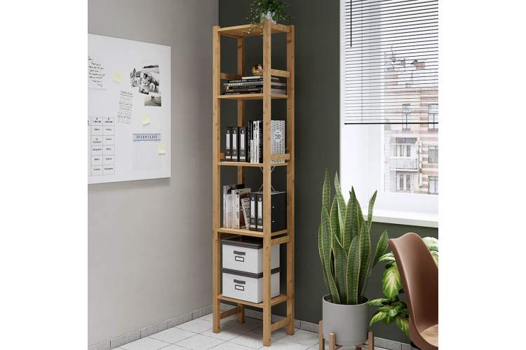 Этажерка УДОРА 5 полок 49х210х30 Светло-коричневый-2