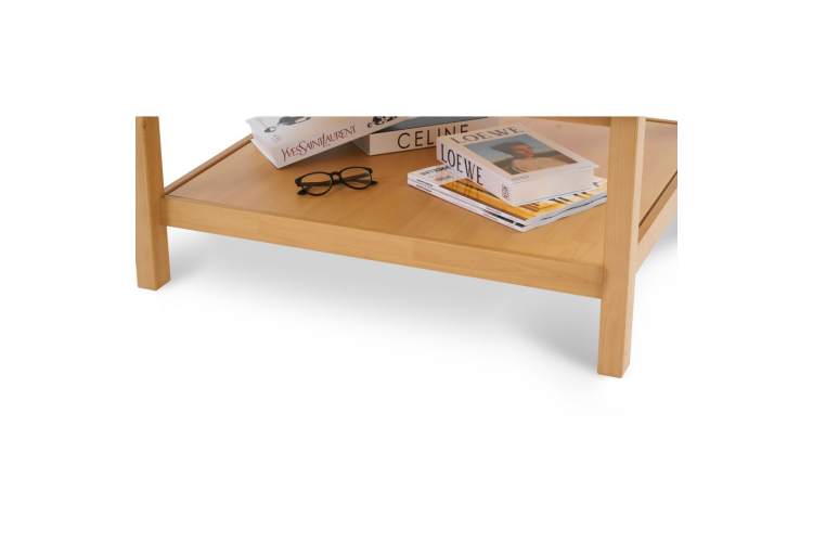 Журнальный стол КЫМОР 90х90 Светло-коричневый-8