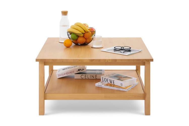 Журнальный стол КЫМОР 90х90 Светло-коричневый-1