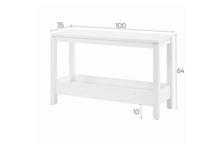 Консольный стол КОДЗУВ 100x35 Белый-11
