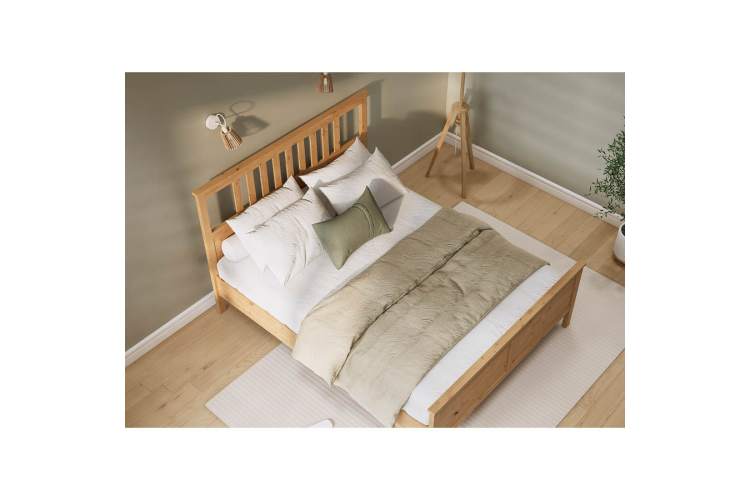 Кровать КЫМОР 160x200 Светло-коричневый-4