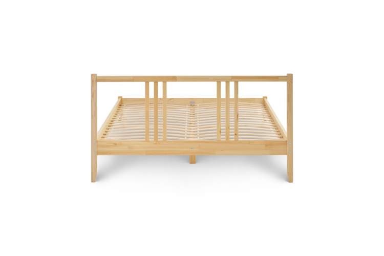 Кровать УСКАР 140х200 Прозрачный лак-11