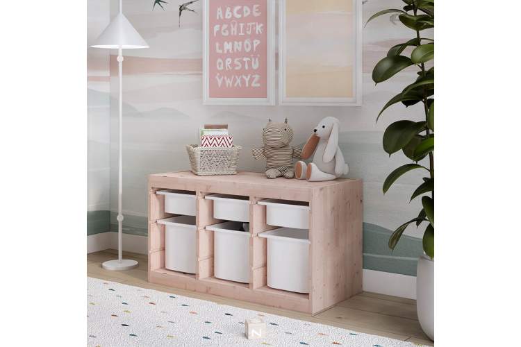 Каркас стеллажа СЫНОД 94х52х44 Светло-белый-2