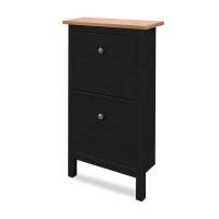 Тумба для обуви КЫМОР 59 Черный/Светло-коричневый