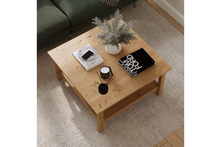 Журнальный стол КЫМОР 90х90 Светло-коричневый-4