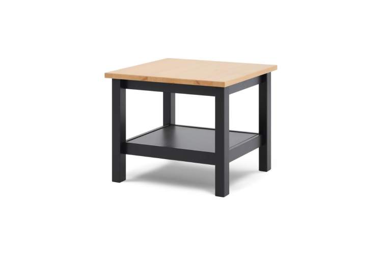 Журнальный стол КЫМОР 55х55 Черный/Светло-коричневый-4