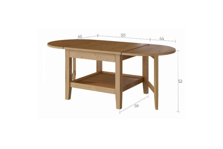 Журнальный стол ВУХТЫМ 140х65 Светло-коричневый-16