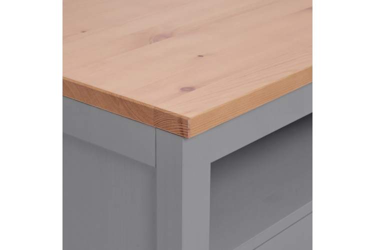 ТВ-тумба КЫМОР 124 Серый/Светло-коричневый-7