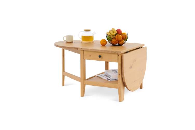 Журнальный стол ВУХТЫМ с ящиком 140х65 Светло-коричневый-1