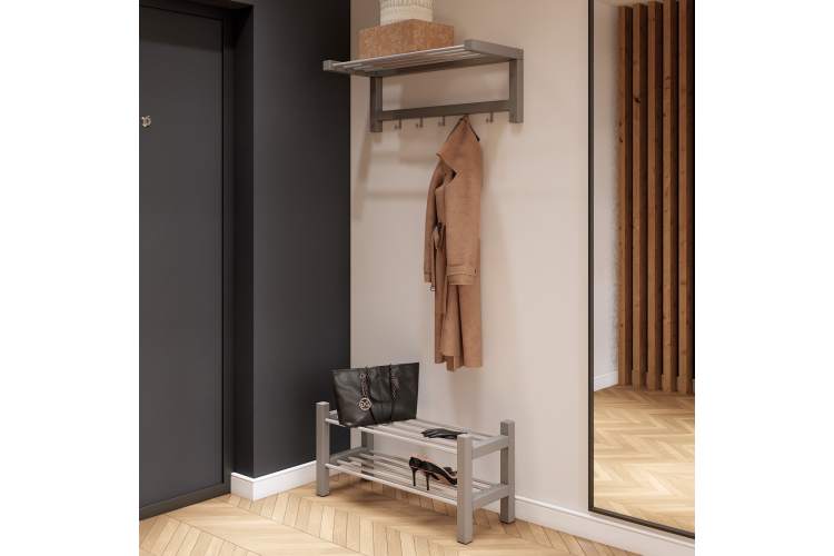 Полка для обуви МИЧА Серый-4