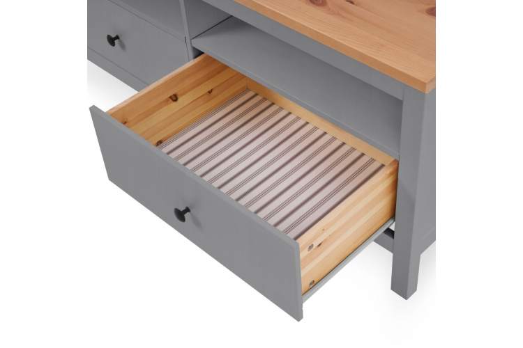 ТВ-тумба КЫМОР 124 Серый/Светло-коричневый-5