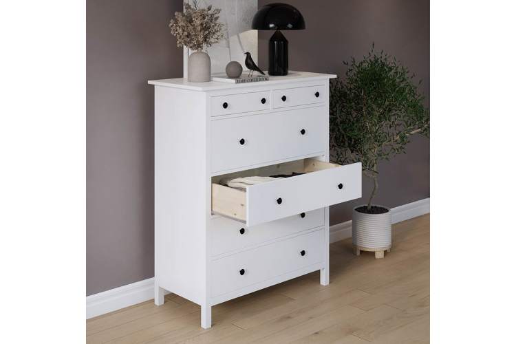 Комод КЫМОР 6 ящиков Белый-3