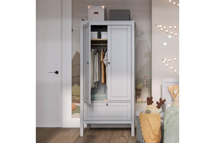 Шкаф-комби КОЧ 1 ящик Светло-серый-4