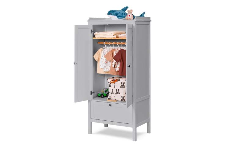 Шкаф-комби КОЧ 1 ящик Светло-серый-10