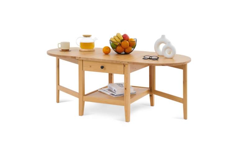 Журнальный стол ВУХТЫМ с ящиком 140х65 Светло-коричневый